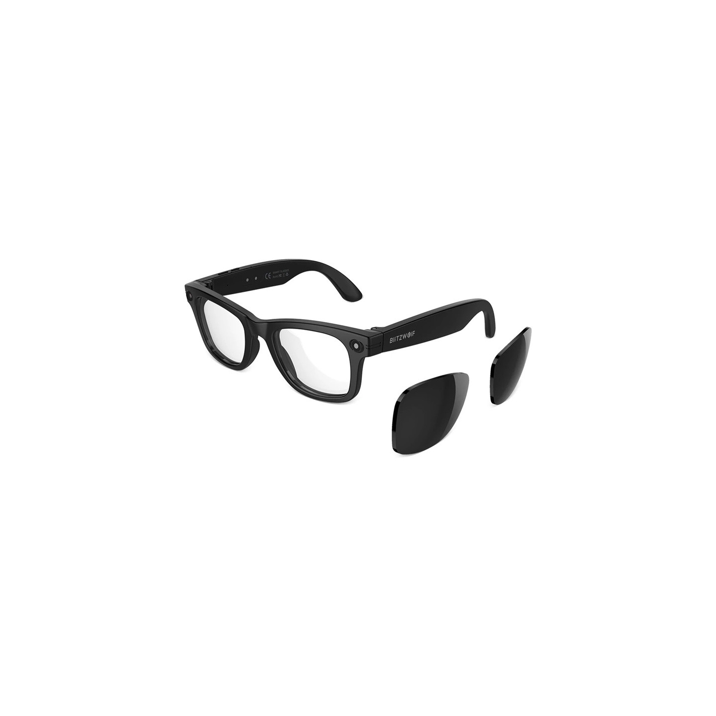 BlitzWolf BW-AG1 Pro Smart AI Sunglasses with Interchangeable Sunglass Lenses