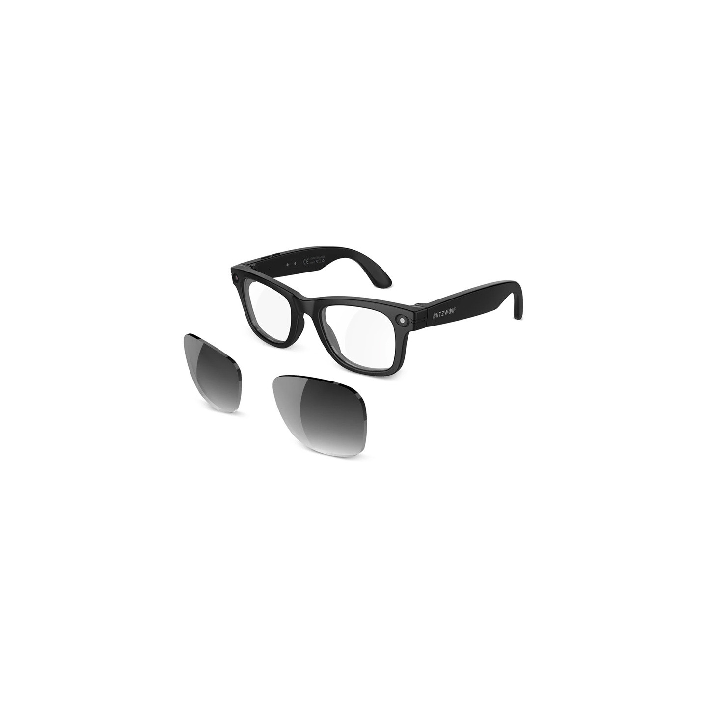 BlitzWolf BW-AG1 Pro AI Smart Glasses with interchangeable photochromic lenses