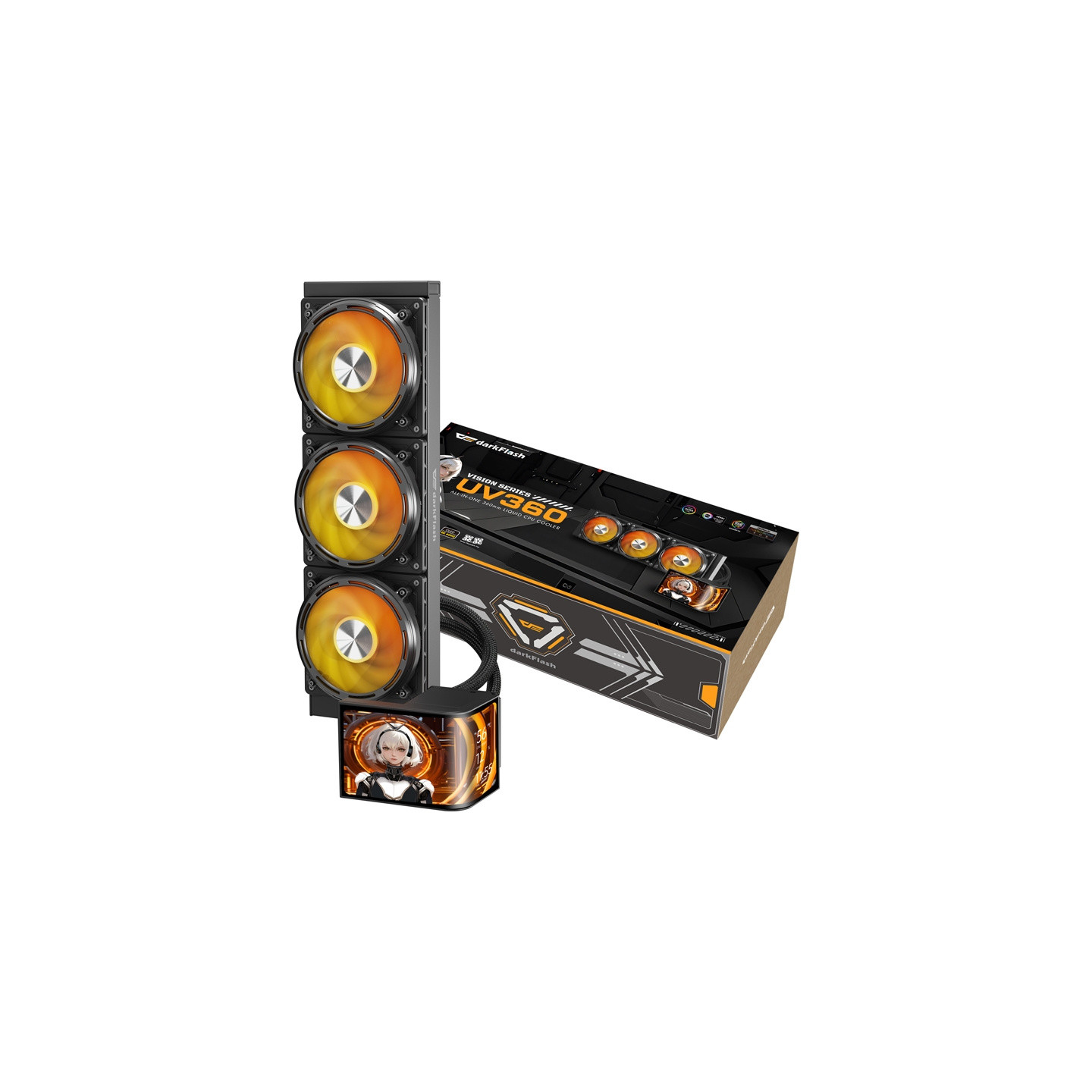 DarkFlash UV360 CPU Cooler (Black)