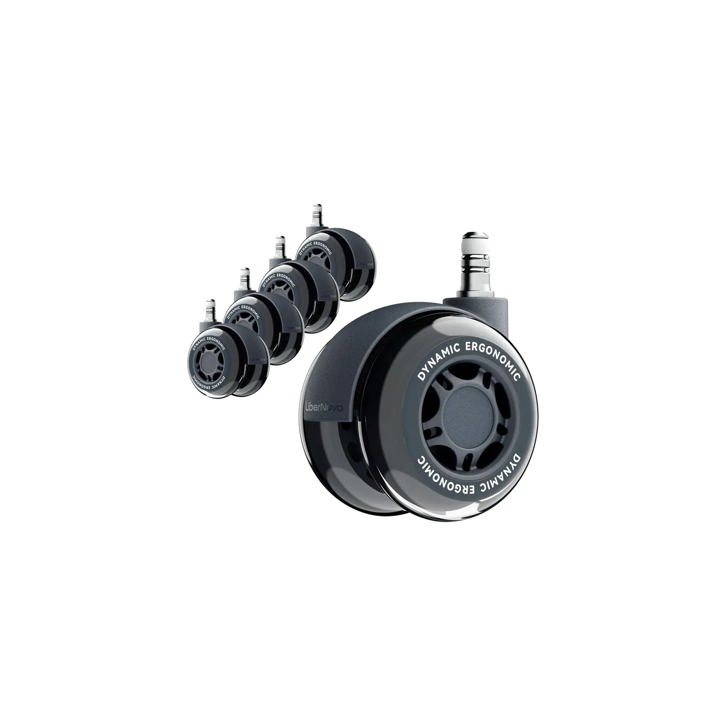 Wheels for the LiberNovo A-10 Armchair (black)