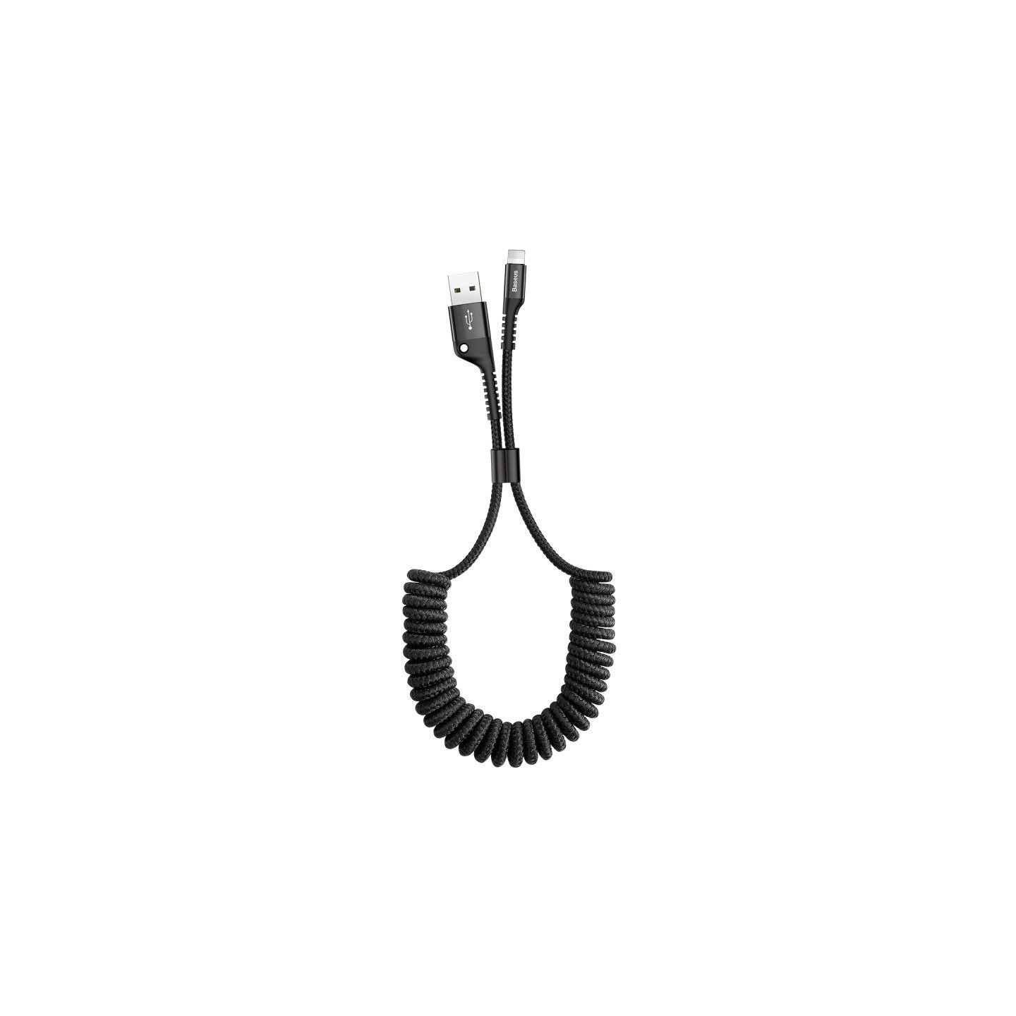 Baseus Spring-loaded cable Lightning 1m 2A (black)