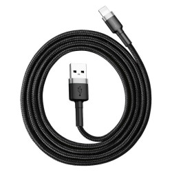 View product Baseus Cafule USB Lightning Cable 2.4A 0.5m (Gray+Black)