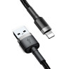 Baseus Cafule USB Lightning Cable 2,4A 1m (Gray+Black)