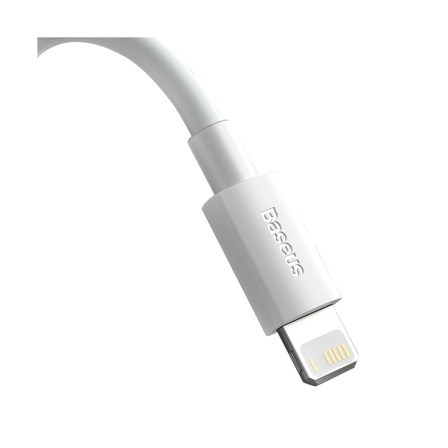Baseus Simple Wisdom Data Cable Kit USB to Lightning 2.4A (2PCS/Set）1.5m White