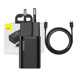 View product Baseus Super Si Quick Charger 1C 20W with USB-C cable for Lightning 1m (black)