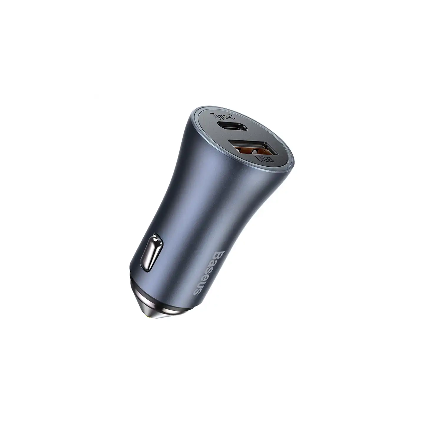 Baseus Golden Contactor Pro Car Charger USB + USB-C, QC4.0+, PD, SCP, 40W (gray)