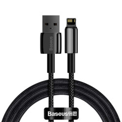 View product Baseus Tungsten Gold Cable USB to iP 2.4A 1m (black)