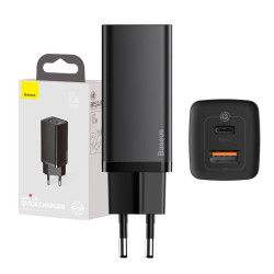 View product Quick Travel Charger Baseus GaN2 Lite USB+C 65W EU (black)