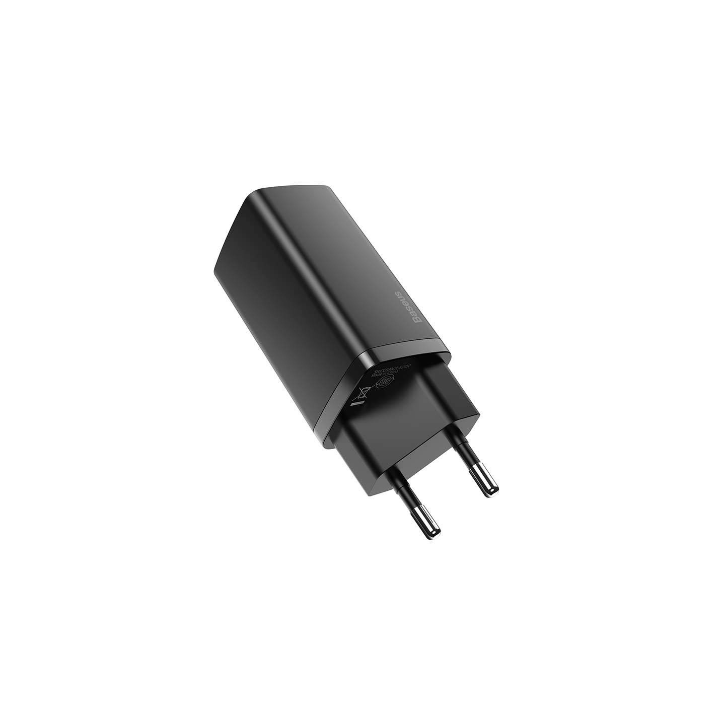 Quick Travel Charger Baseus GaN2 Lite USB+C 65W EU (black)