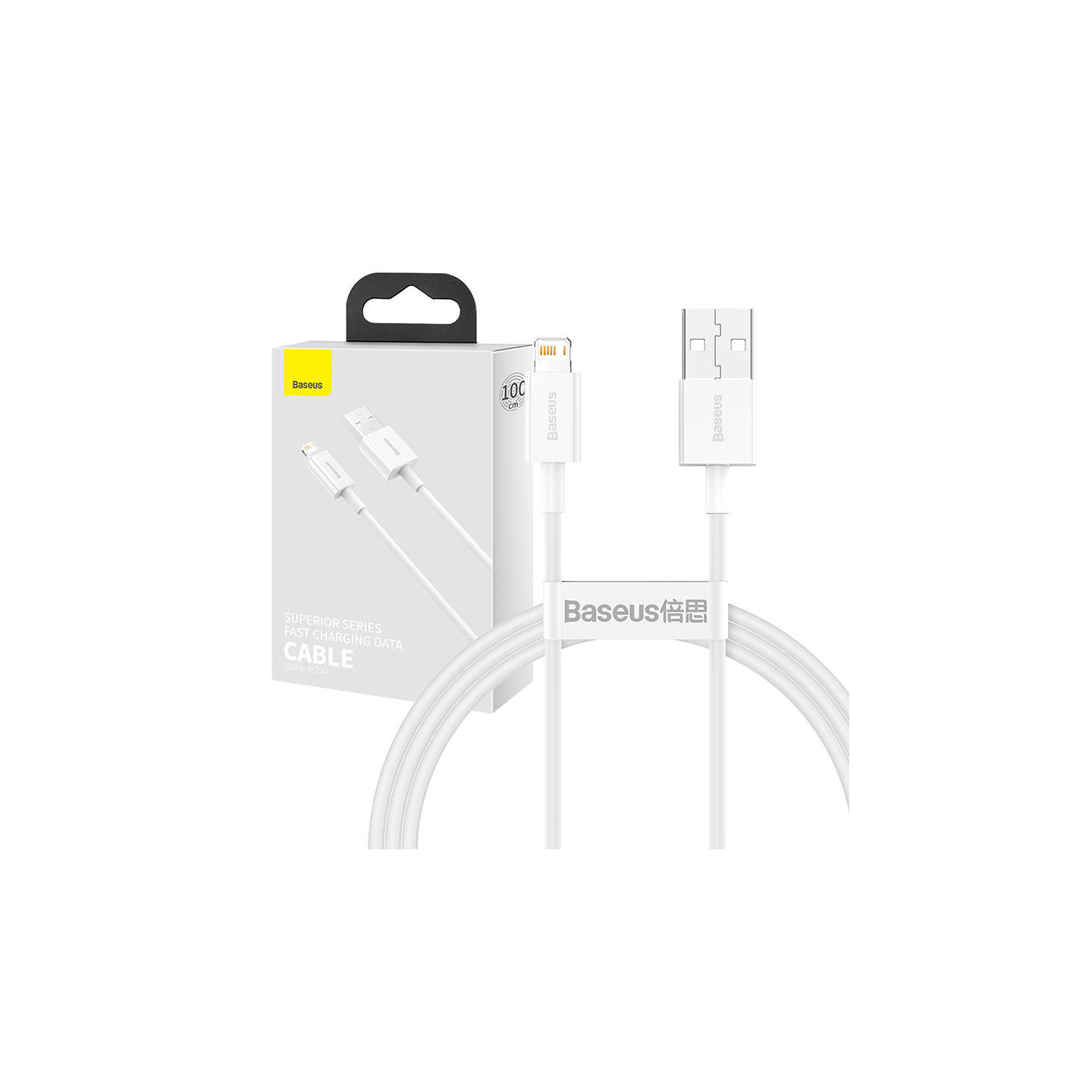 Baseus Superior Series Cable USB to Lightning, 2.4A, 1m (white)