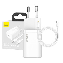 View product Baseus Super Si Quick Charger 1C 20W with USB-C cable for Lightning 1m (white)