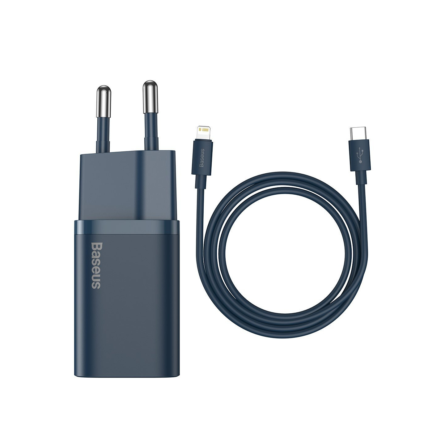 Baseus Super Si Quick Charger 1C 20W with USB-C cable for Lightning 1m (blue)
