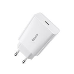 View product Baseus Speed Mini Quick Charger, USB-C, PD, 3A, 20W (white)