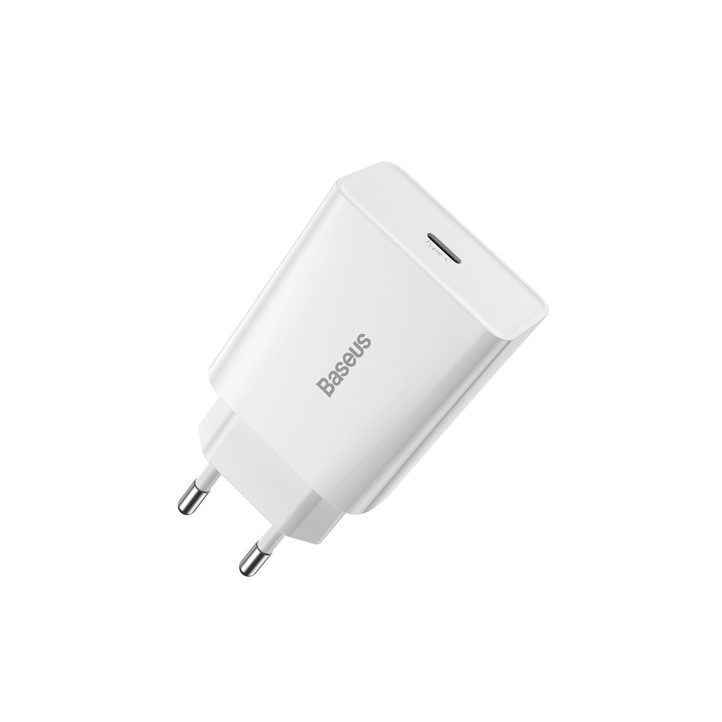 Baseus Speed Mini Quick Charger, USB-C, PD, 3A, 20W (white)