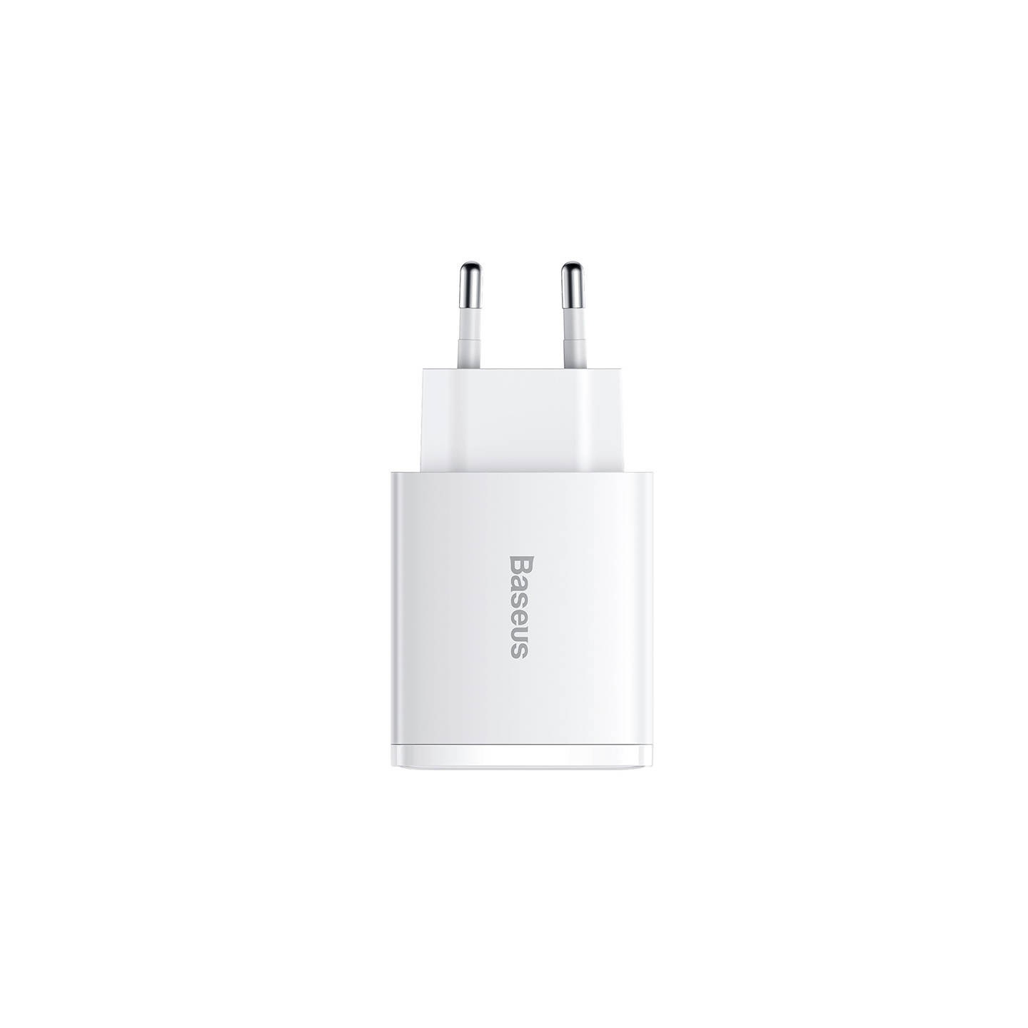 Baseus Compact Quick Charger, 2xUSB, USB-C, PD, 3A, 30W (white)