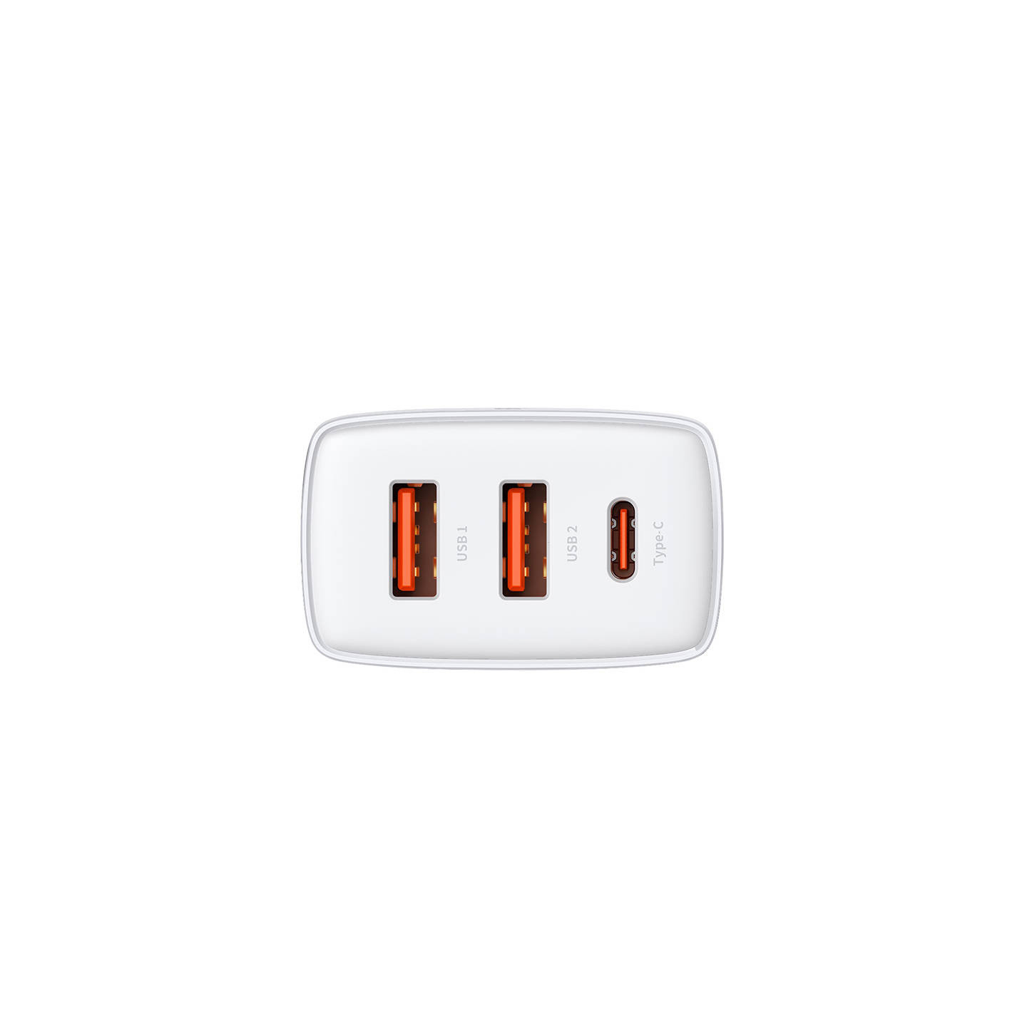 Baseus Compact Quick Charger, 2xUSB, USB-C, PD, 3A, 30W (white)