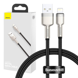 View product USB cable for Lightning Baseus Cafule, 2.4A, 0,25m (black)