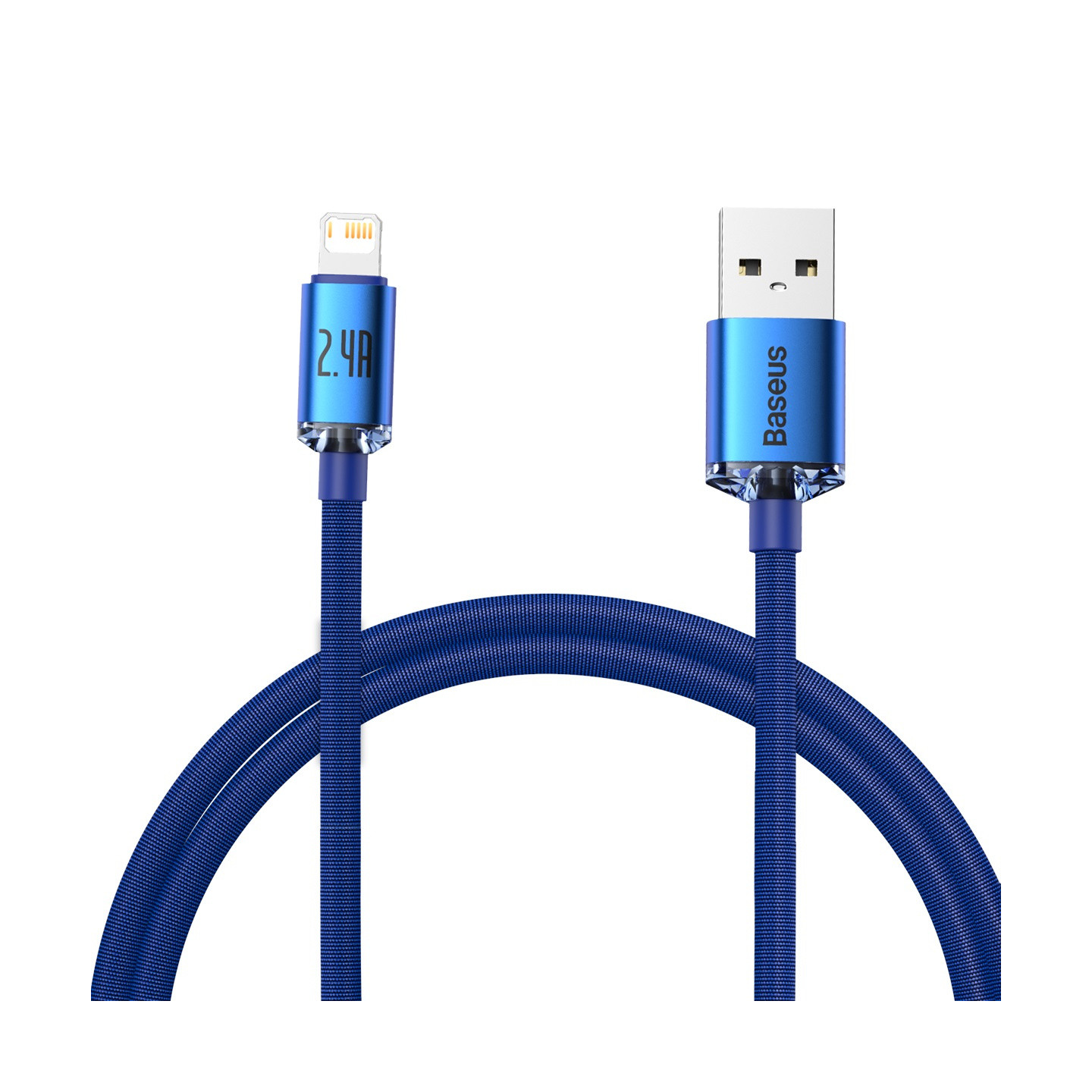 Baseus Crystal Shine cable USB to Lightning, 2.4A, 1.2m (blue)