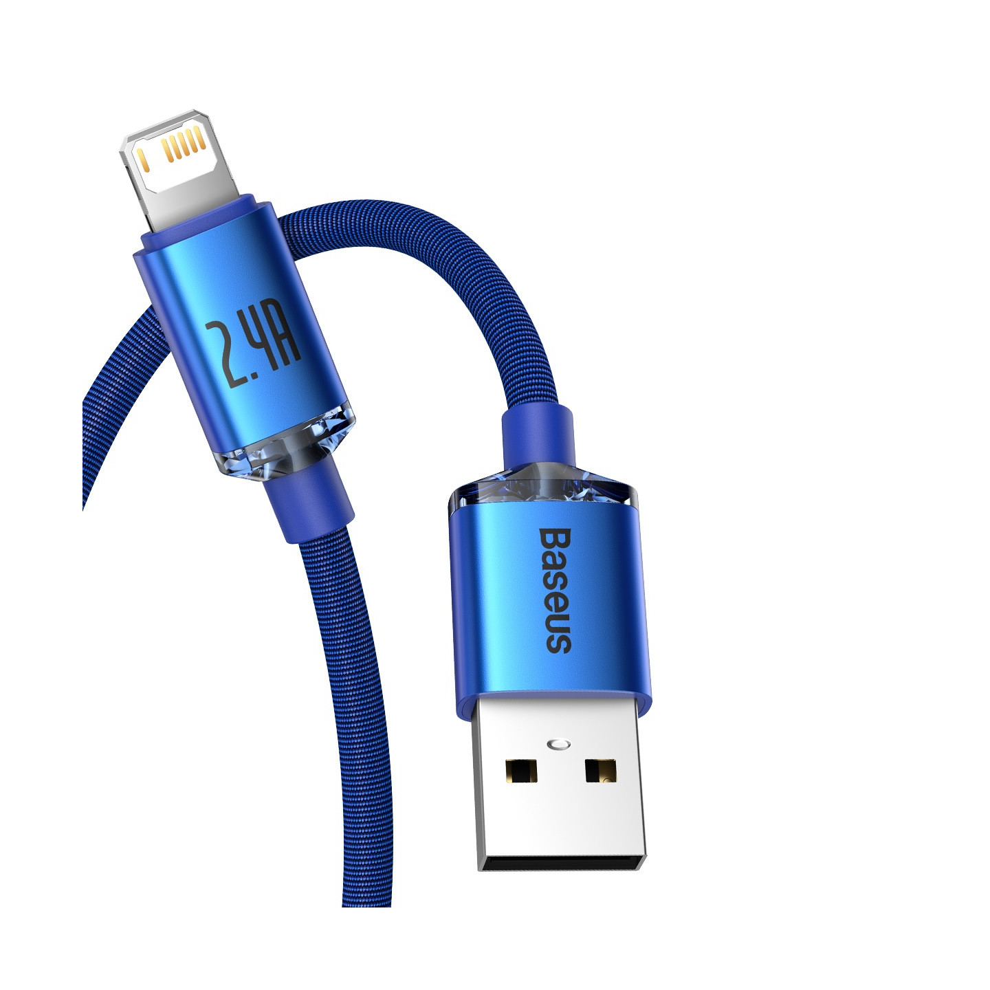 Baseus Crystal Shine cable USB to Lightning, 2.4A, 1.2m (blue)
