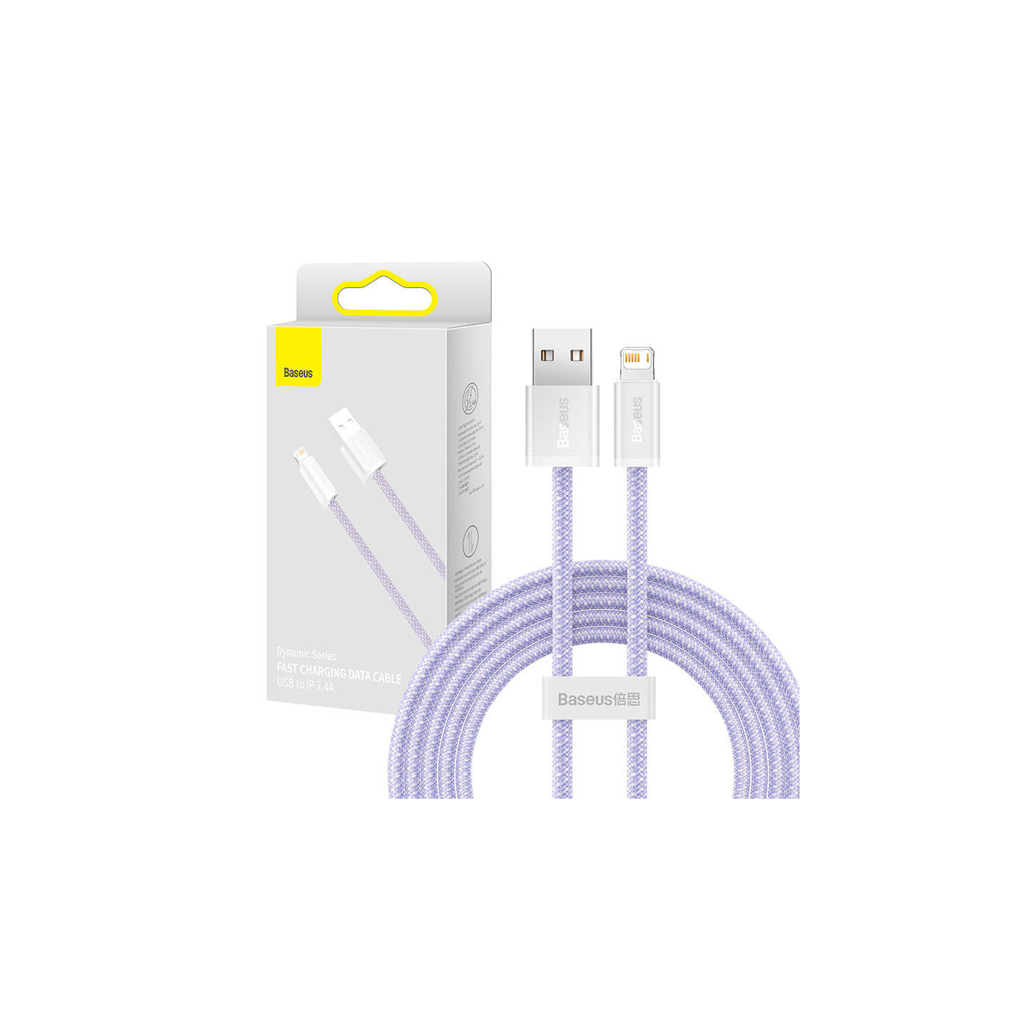 Baseus Dynamic cable USB to Lightning, 2.4A, 2m (Purple)