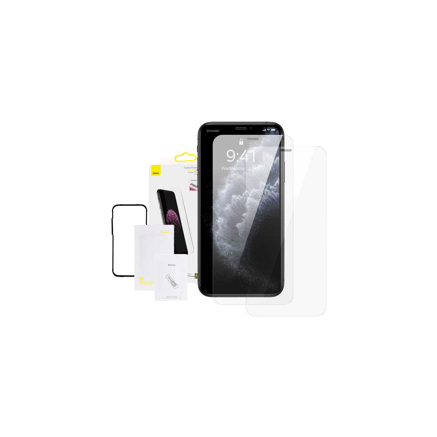 Baseus 0.3mm Full-glass Tempered Glass Film(2pcs pack) for iPhone XS Max/11 Pro Max 6.5inch