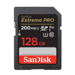 View product Memory card SANDISK EXTREME PRO SDXC 128GB 200/90 MB/s UHS-I U3  (SDSDXXD-128G-GN4IN)