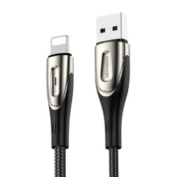 View product USB Cable for Lightning Joyroom Sharp S-M411 2.4A, 3m (Black)