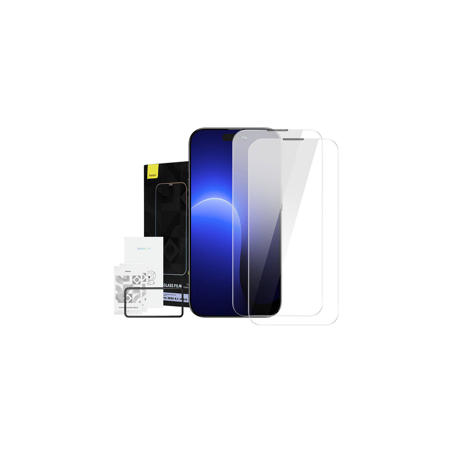 Baseus Crystal Tempered Glass Dust-proof 0.3mm for iPhone 14 Pro (2pcs)