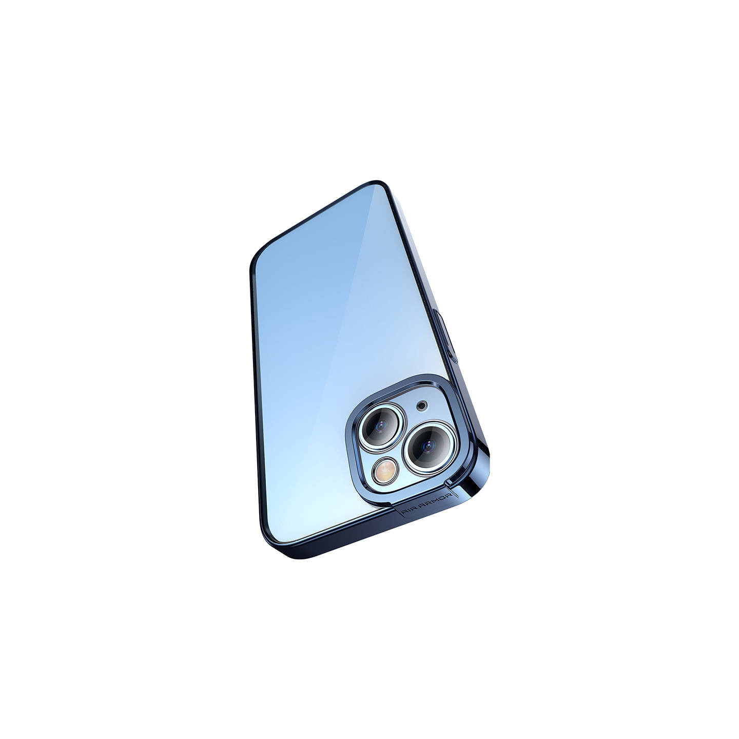 Baseus Glitter Transparent Case and Tempered Glass set for iPhone 14 Plus (blue)