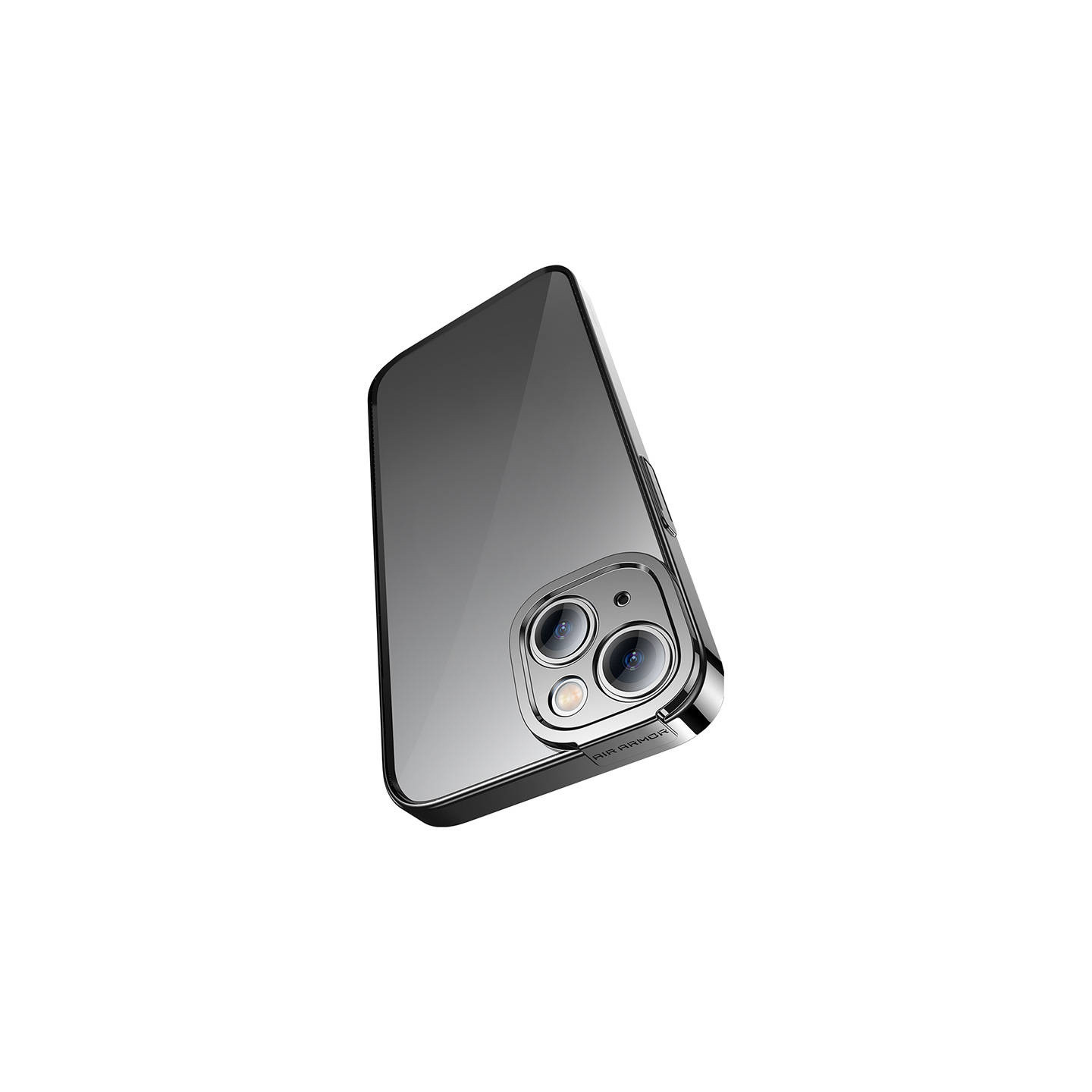 Baseus Glitter Transparent Case and Tempered Glass set for iPhone 14 Plus (black)