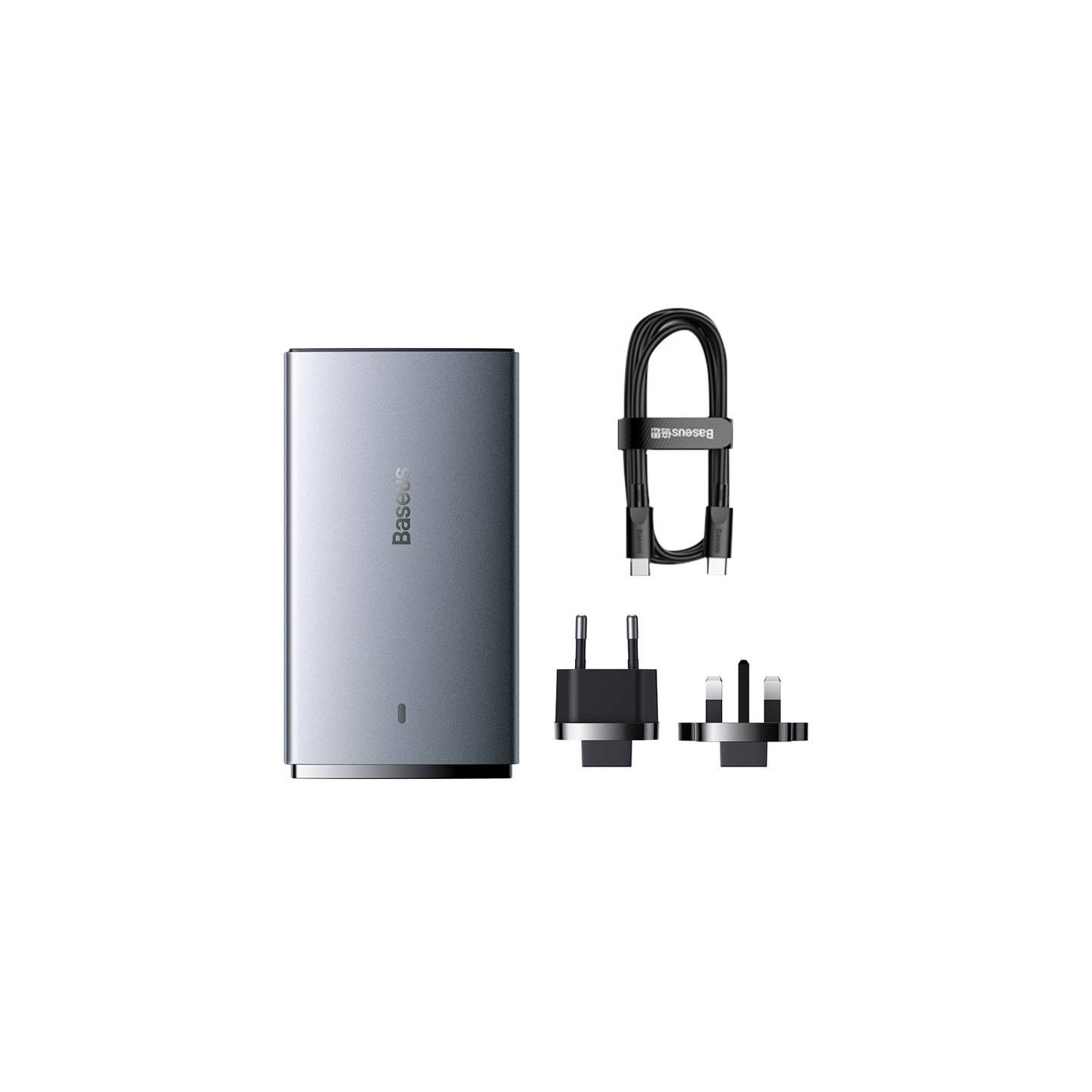 Wall charger Baseus GaN5, 65W, 1xport USB-C, 1XUSB-A