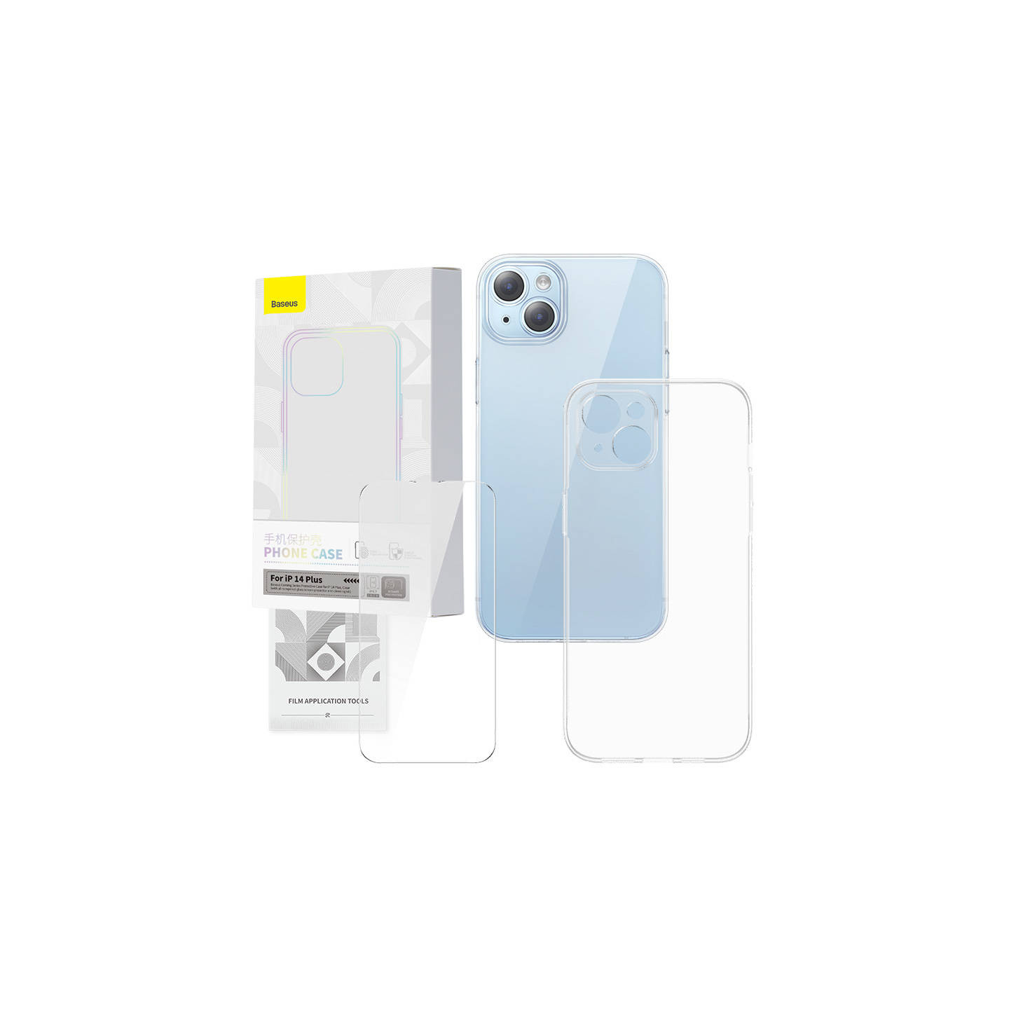 Transparent Case and Tempered Glass set Baseus Corning for iPhone 14 Plus