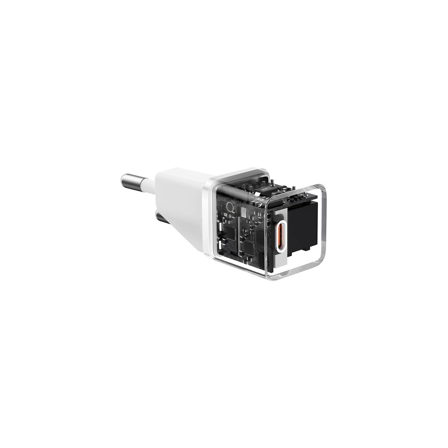 Mini wall charger Baseus GaN5 20W (white)