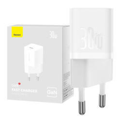 View product Mini wall charger Baseus GaN5 30W (white)