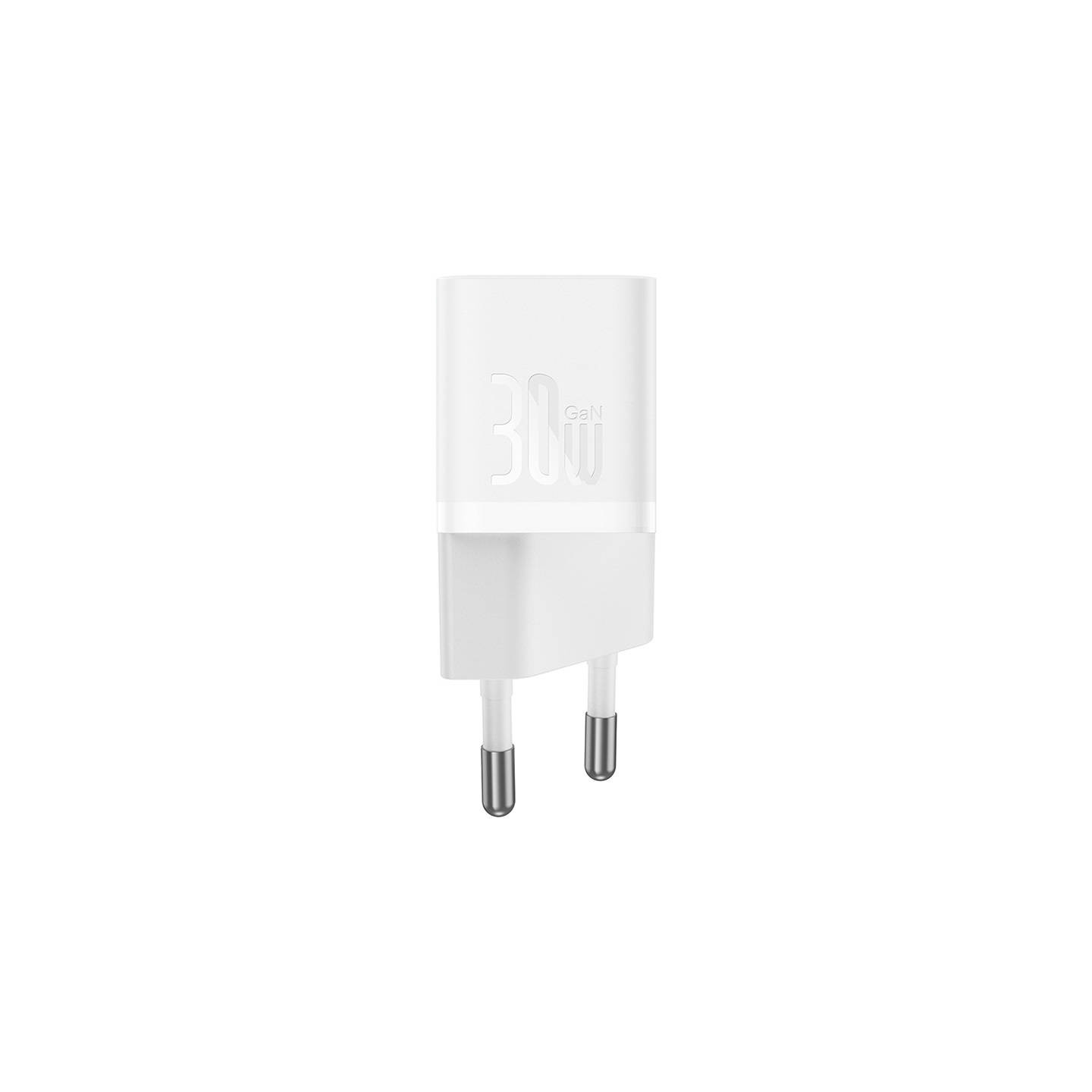 Mini wall charger Baseus GaN5 30W (white)