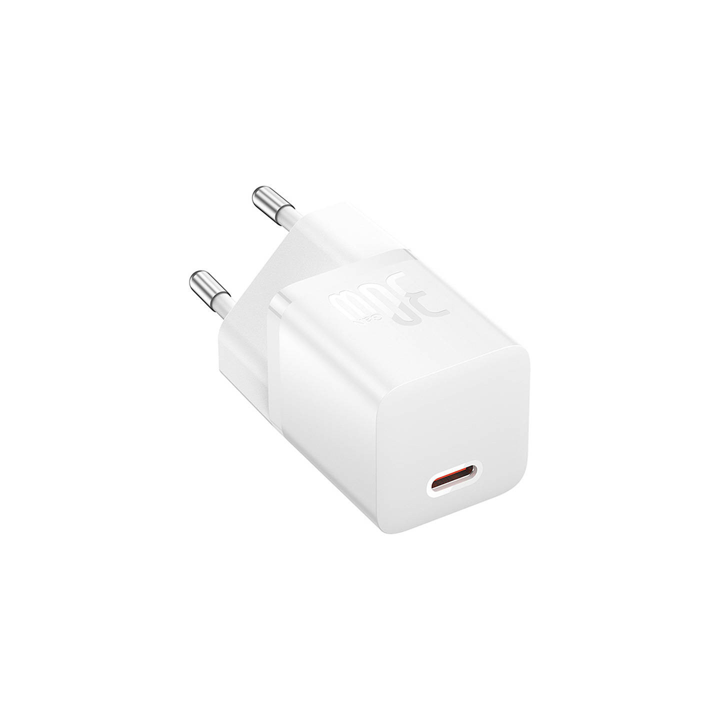 Mini wall charger Baseus GaN5 30W (white)