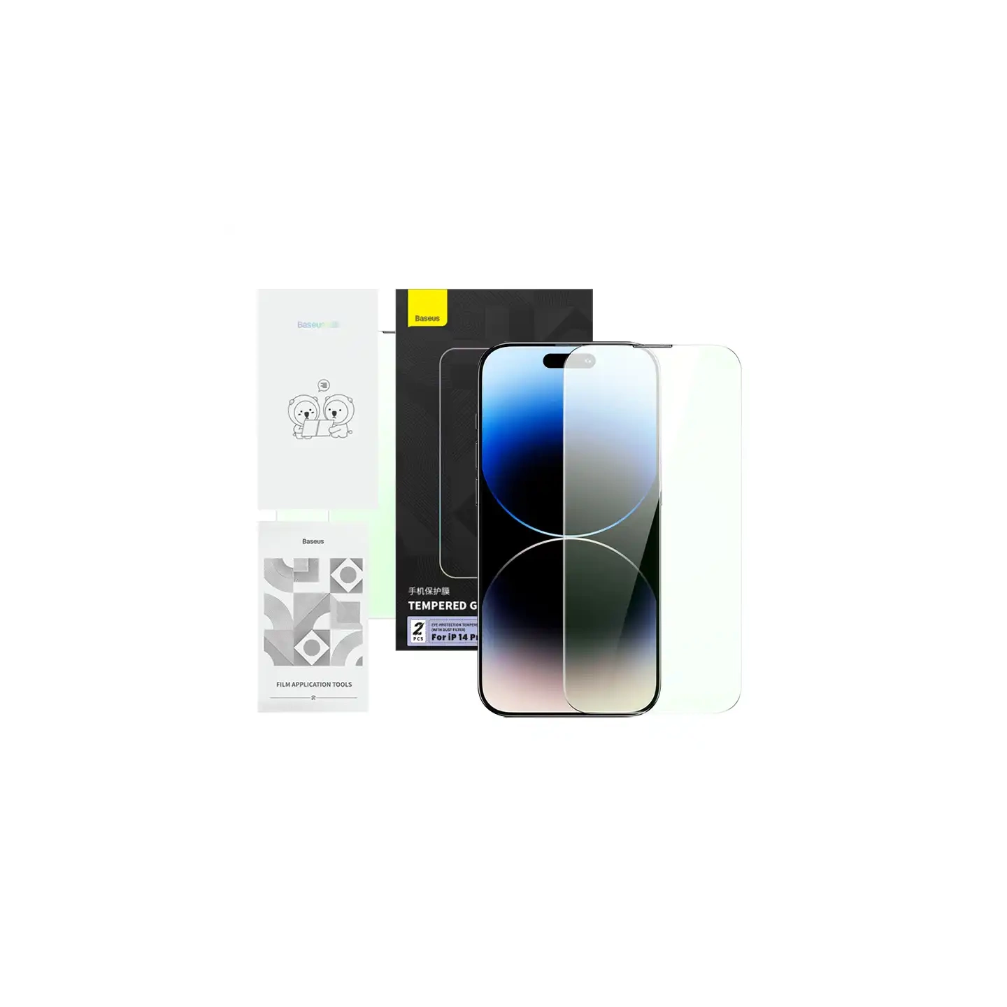 Tempered glass with eye protection filter Baseus Crystal Series iPhone 14 PRO