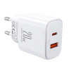 Charger Joyroom JR-TCF05 Flash, 20W + C to L Cable 1m (White)
