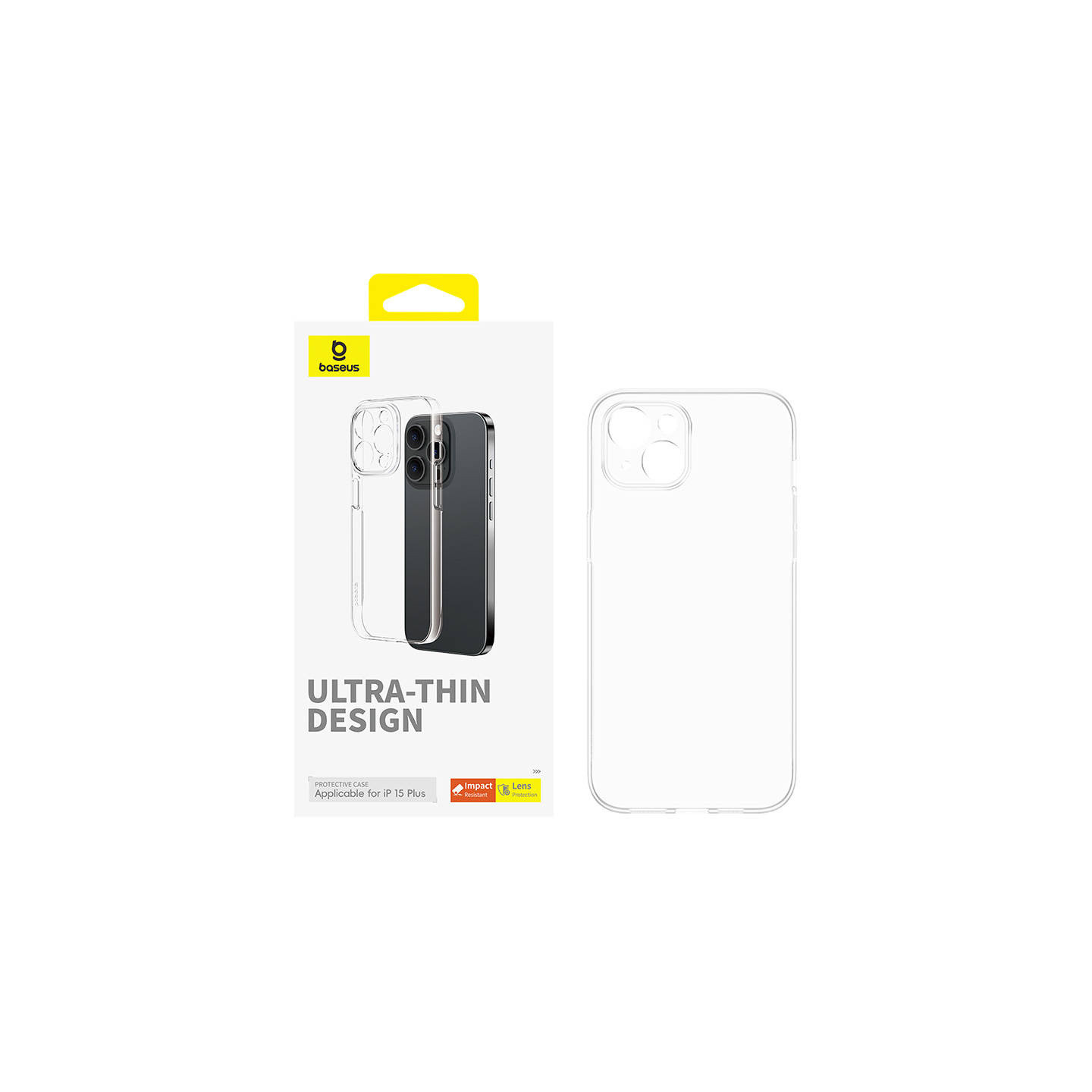 Phone Case for iPhone 15 Plus Baseus OS-Lucent Series (Clear)