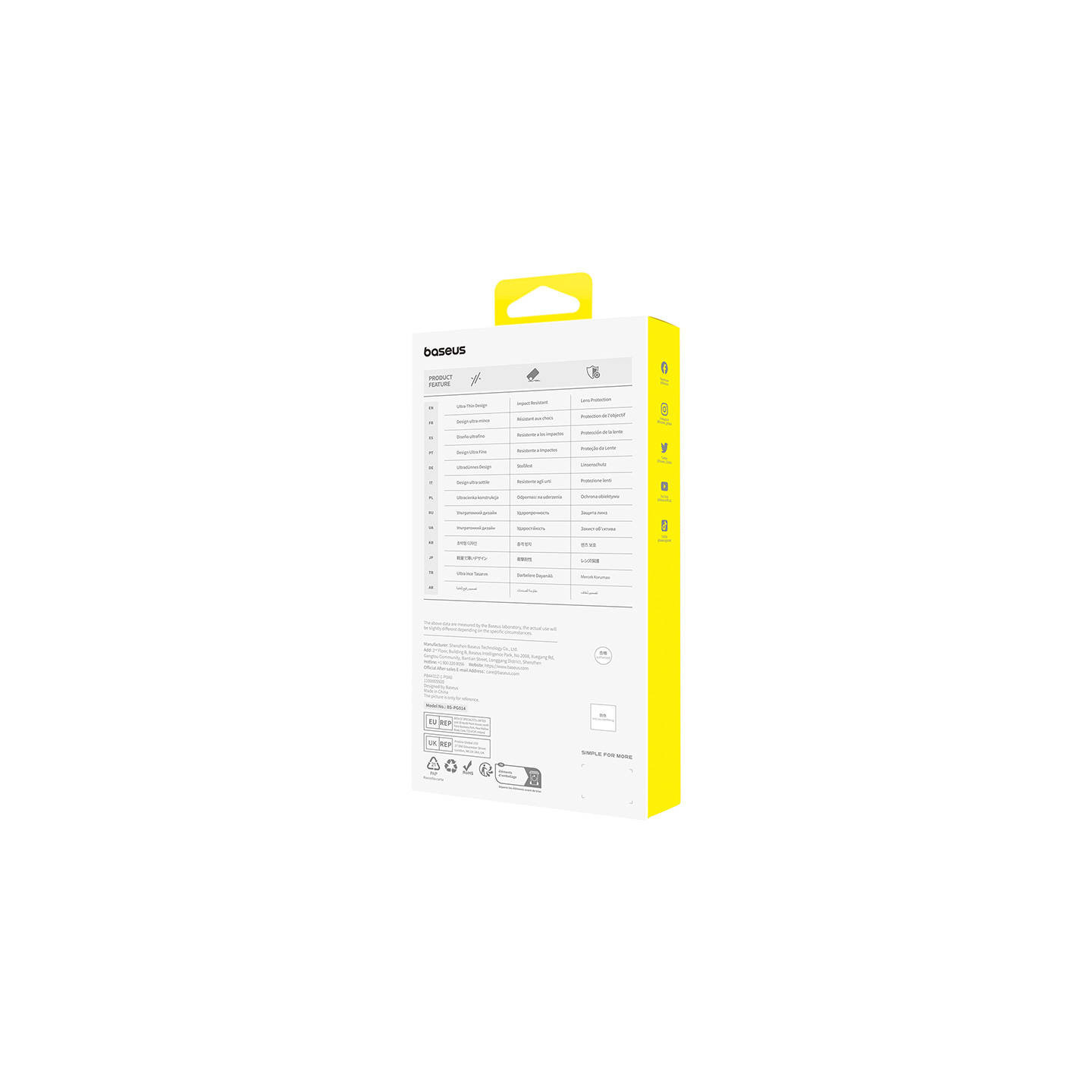 Phone Case for iPhone 15 ProMax Baseus OS-Lucent Series (Clear)