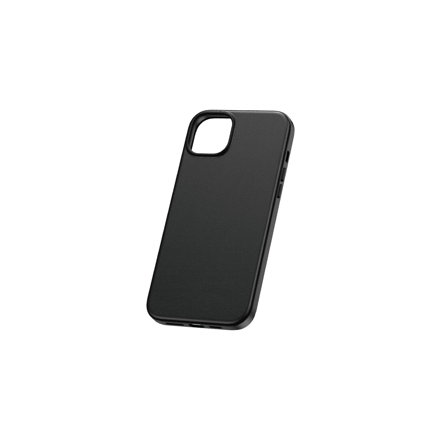 Phone Case for iPhone 15 Plus Baseus Fauxther Series (Black)