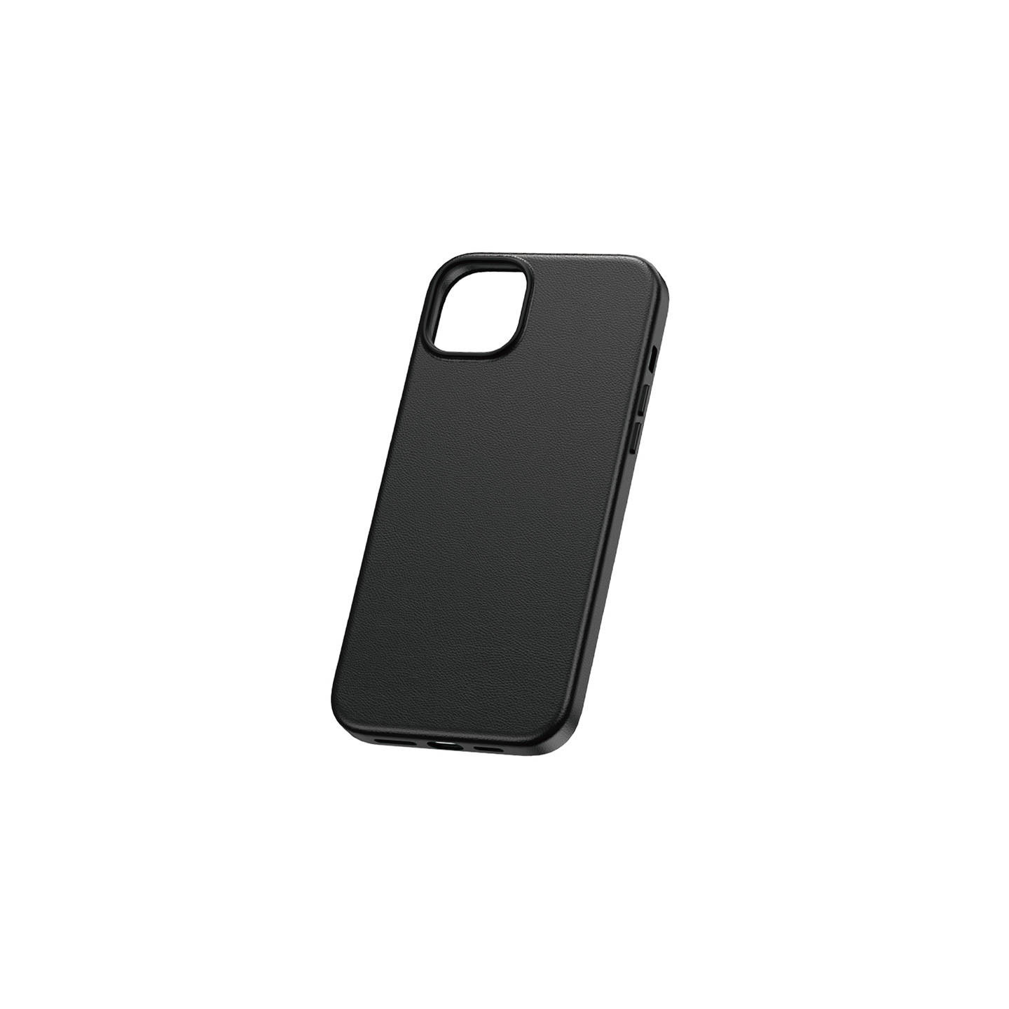 Phone Case for iPhone 15 ProMax Baseus Fauxther Series (Black)