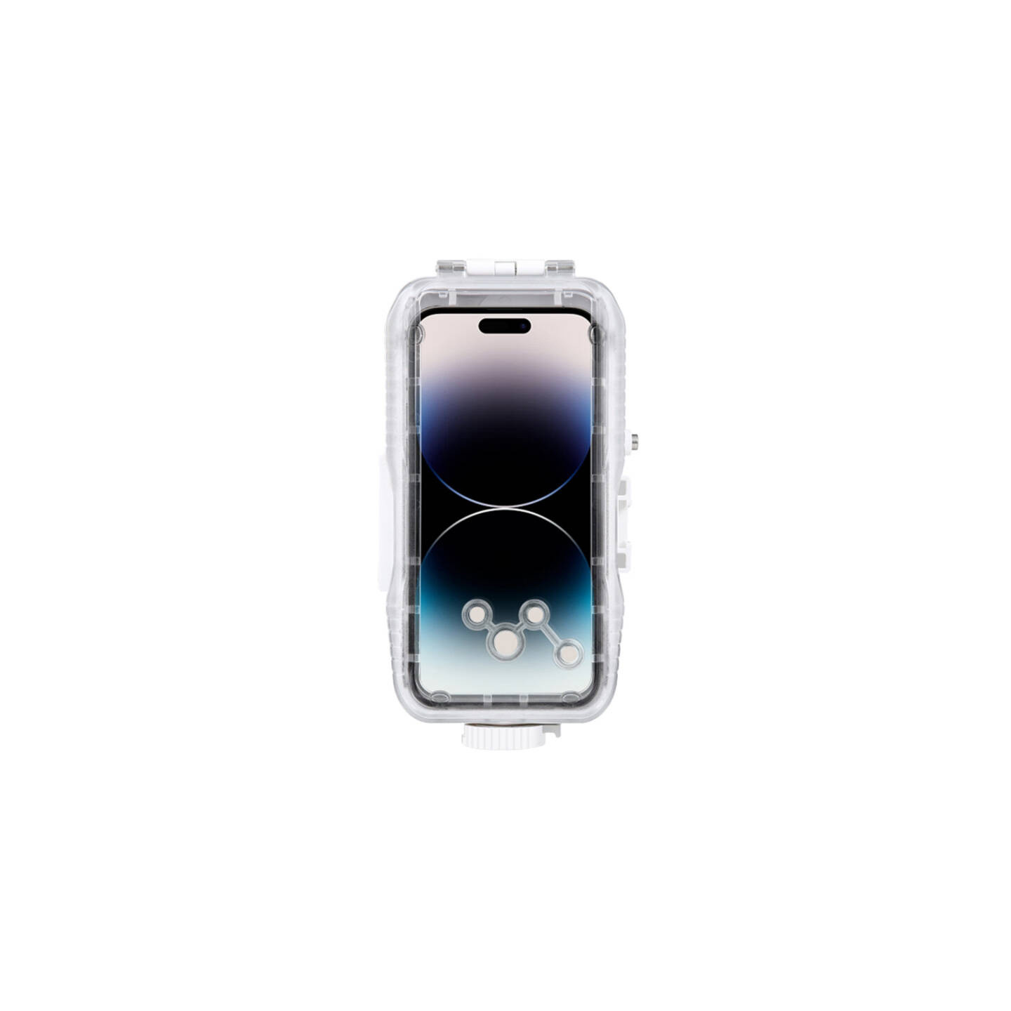 Puluz plastic waterproof case for iPhone 15 Plus/15 Pro Max/14 Plus/14 Pro Max/13 Pro Max/12 Pro Max/11 Pro Max (white)