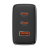 Wall charger Baseus OS-Cube Pro 2xUSB-C + USB, 65W (black)