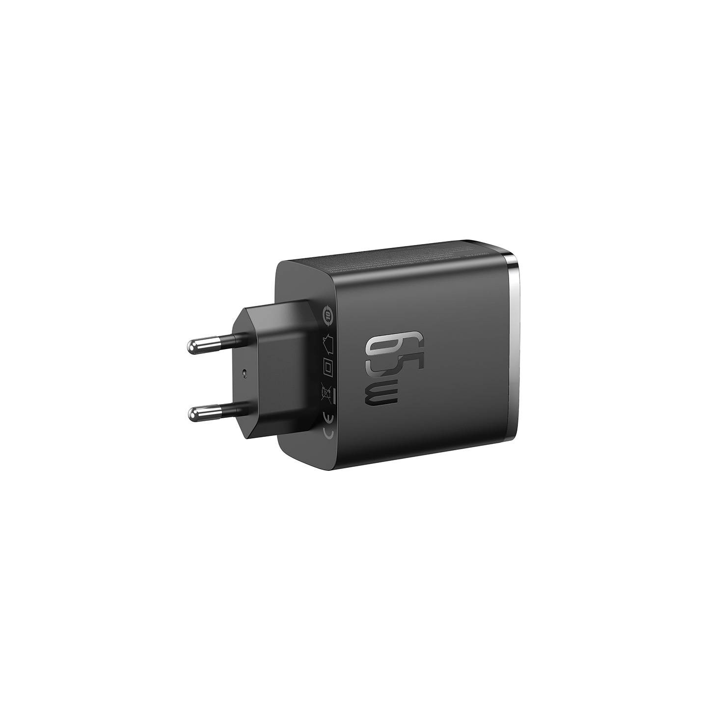 Wall charger Baseus OS-Cube Pro 2xUSB-C + USB, 65W (black)
