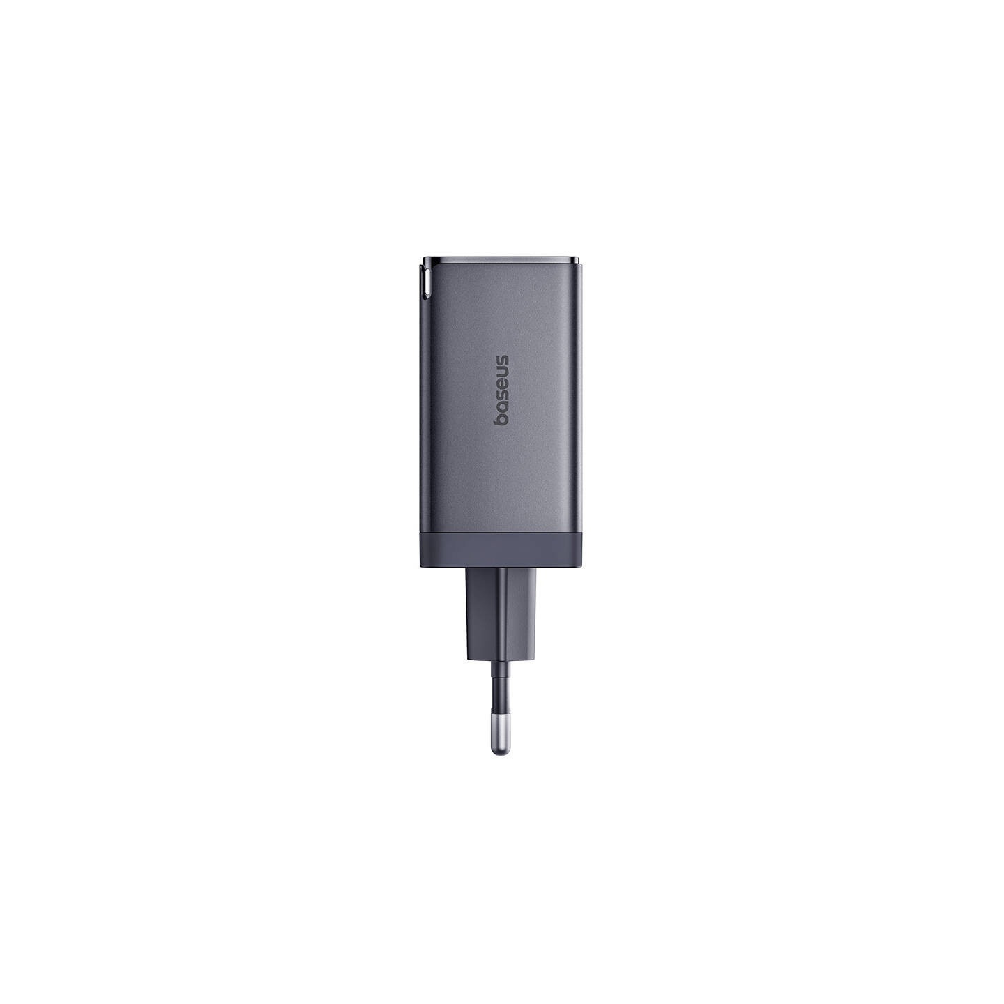 Wall charger Baseus GaN5 2x USB-C + USB, 65W + cable 1m (grey)