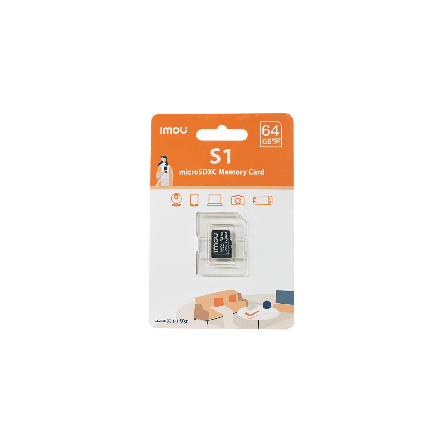 Memory card Imou microSD (UHS-I, SDXC, 10/U3/V30, 95/38)