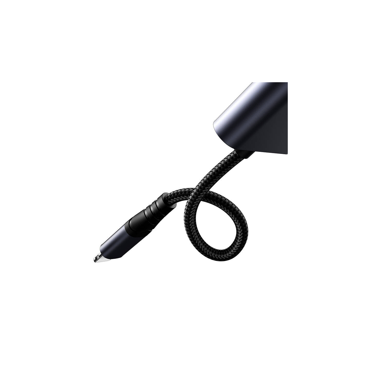 2-in-1 Audio adapter Joyroom SY-L01 Lightning to 3.5mm + Lightning (black)