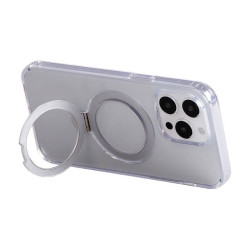 View product Magnetic protective phone case with holder Joyroom JR-BP004 for iPhone 15 Pro (transparent)