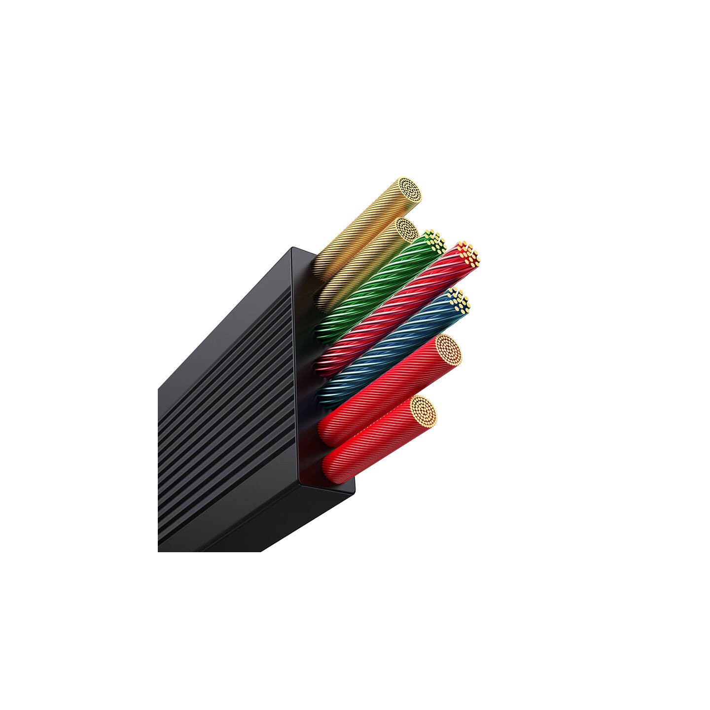 3-in-1 Baseus Free2Draw USB to M+L+C 100W cable, 1.1 m (black)